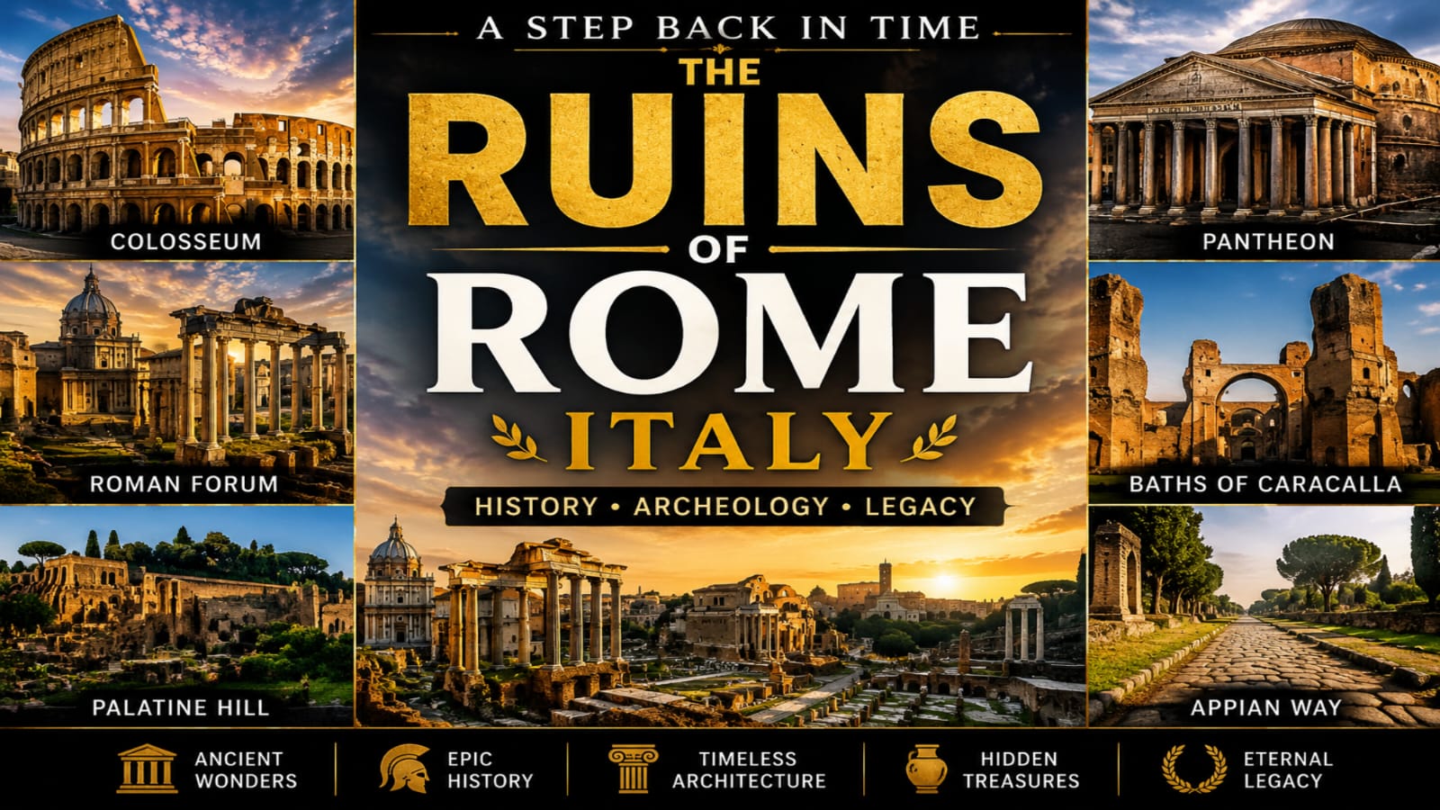 A Step Back in Time: The Ruins of Rome, Italy The Ruins of Rome Italy