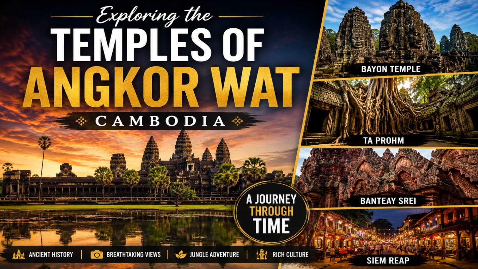 Exploring the Temples of Angkor Wat, Cambodia: A Journey Through Time