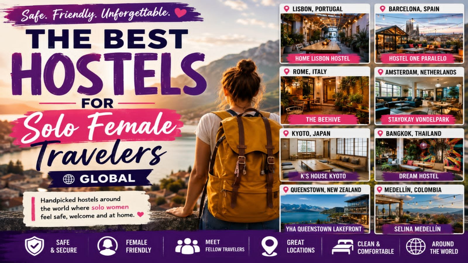 The Best Hostels for Solo Female Travelers Around the World