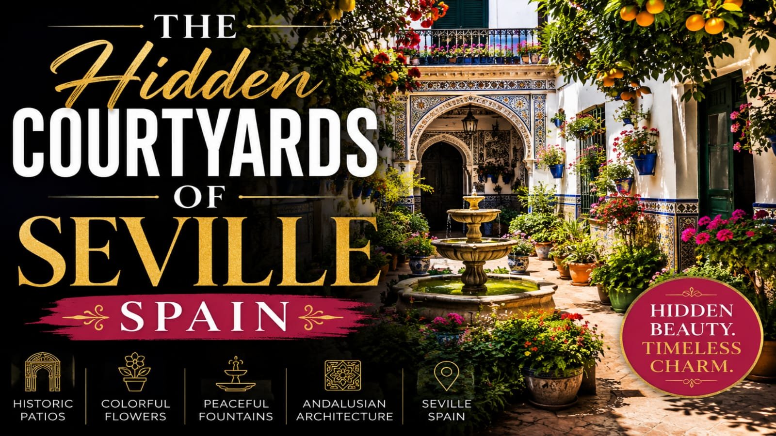 The Hidden Courtyards of Seville, Spain The Hidden Courtyards of Seville, Spain