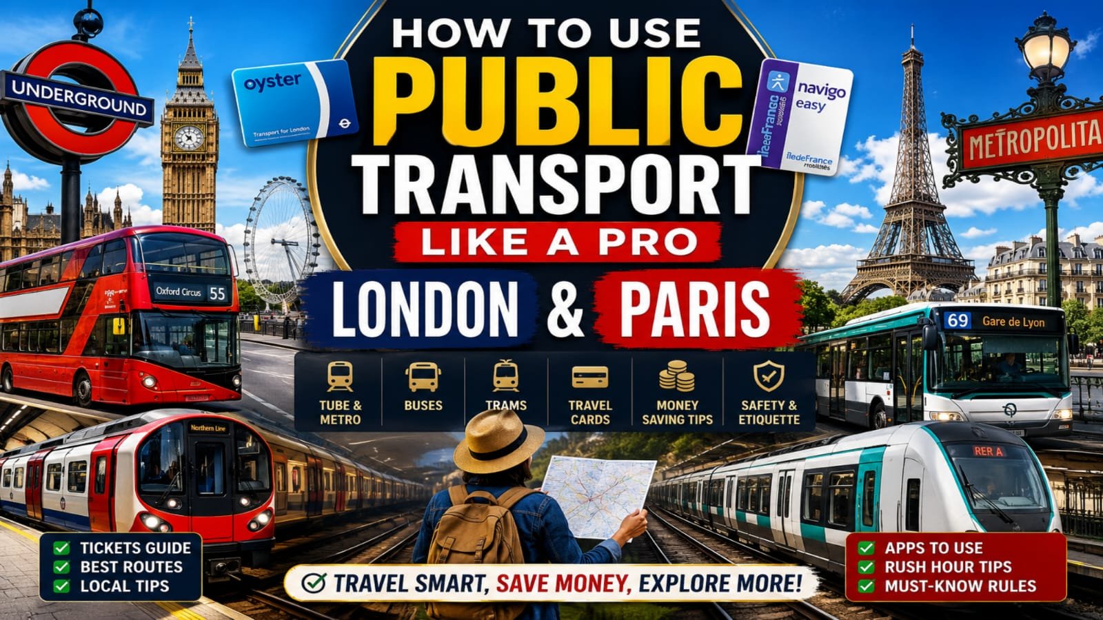How to Take London and Paris Public Transport Like a Pro