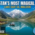 Overview of Lake Saif-ul-Malook in Pakistan's Kaghan Valley, featuring reflections of Malika Parbat mountain